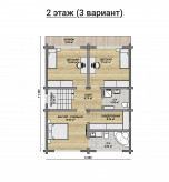 Дом из профилированного бруса VZ-493